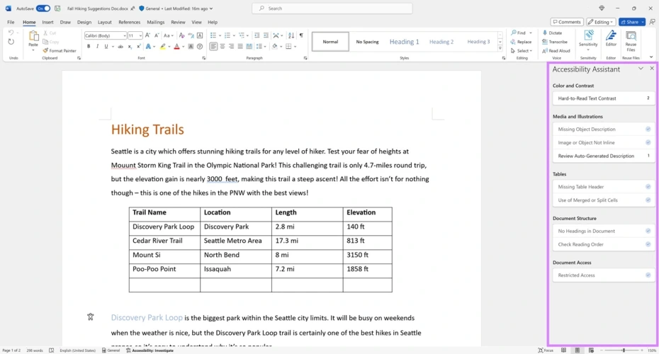 Microsoft 365辅助功能助手将使内容更易于查看